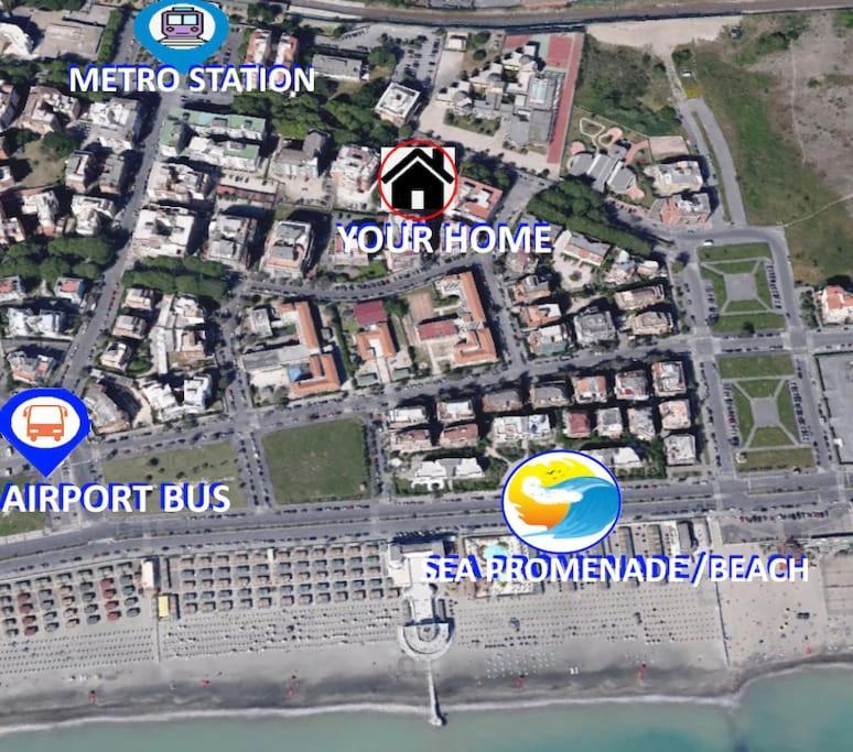 Sea Of Rome - Holiday Home Lido di Ostia Eksteriør billede