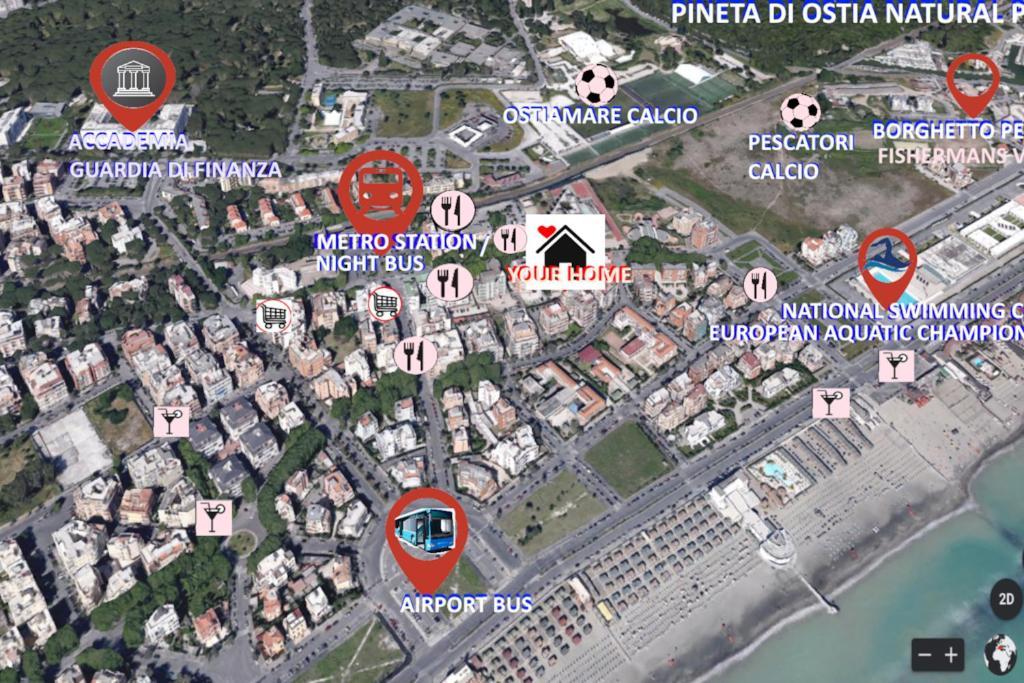 Sea Of Rome - Holiday Home Lido di Ostia Eksteriør billede